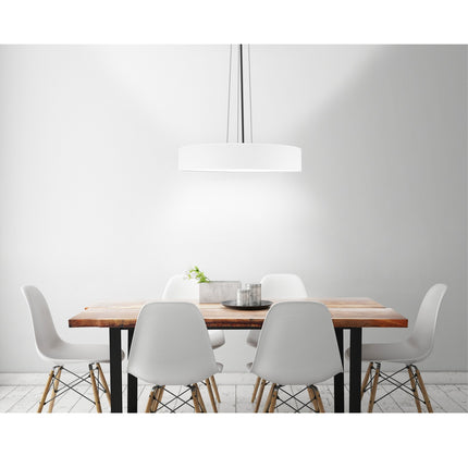 Stropní lampa textilní Ø60cm, bílá