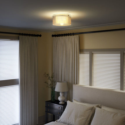 Stropní lampa, akrylové stínítko, kov, kompatibilní s halogen/LED