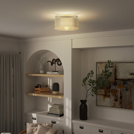 Stropní lampa, akrylové stínítko, kov, kompatibilní s halogen/LED