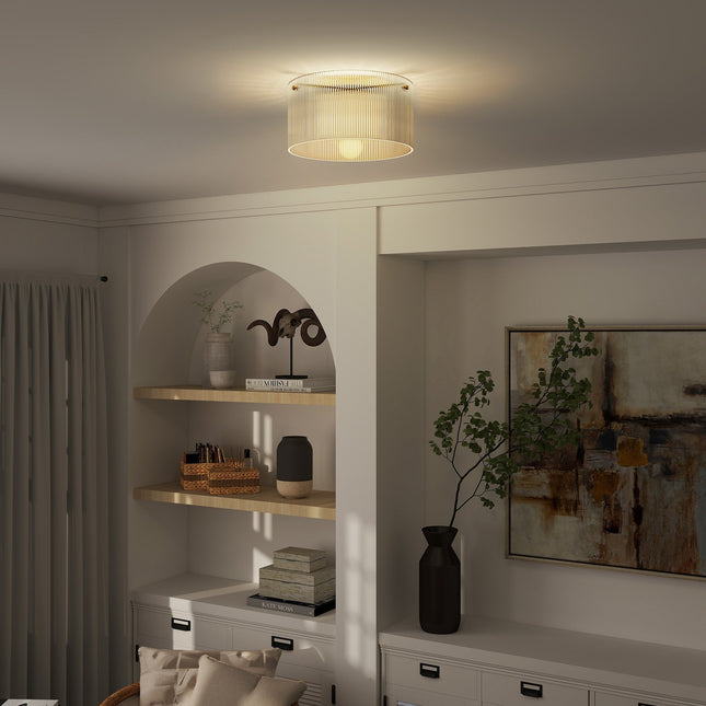 Stropní lampa, akrylové stínítko, kov, kompatibilní s halogen/LED