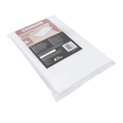 Ceramic Fibre Mat for Bio Fireplace 30 x 20 x 3 cm, Heat Resistant to 1300°C