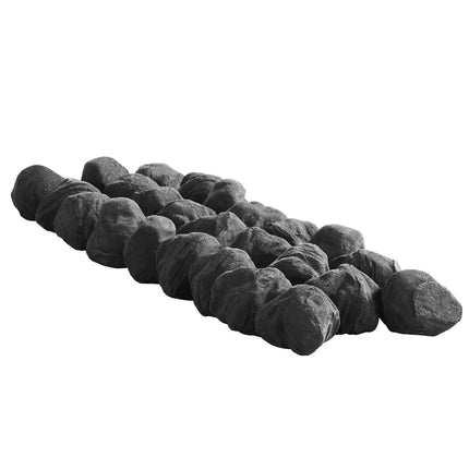 Ceramic Fireballs Set, 25 Pcs, For Gas Or Propane Fire Pit