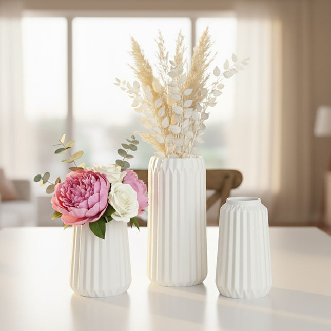 Sada keramických váz – 3 velikosti, minimalistický design