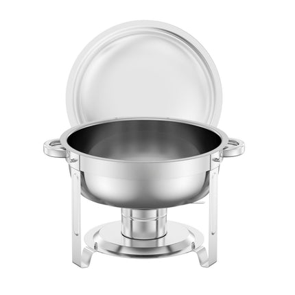 Chafing Dish Set, 4-Pack 5 Qt Stainless Steel, Lids