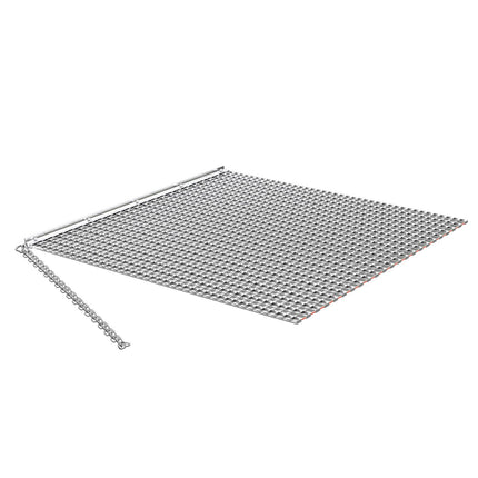 Chain Drag Harrow Rake, 48 x 48 in Galvanized Steel
