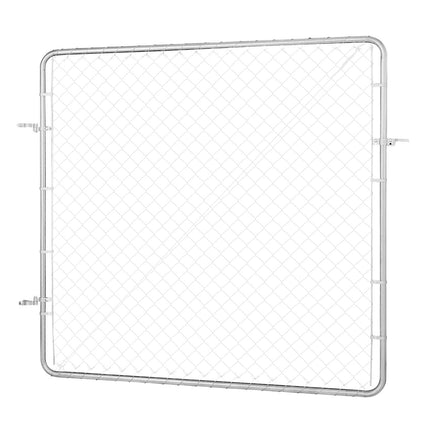 Chain Link Fence Gate, Adjustable, Galvanized, 3x4 Ft