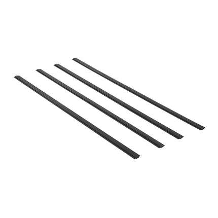 Chain Link Fence Privacy Slats, Bottom-Locking, 6 Ft, Black
