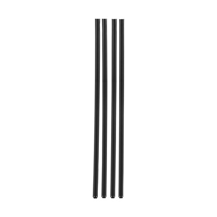 Chain Link Fence Privacy Slats, Bottom-Locking HDPE, Black