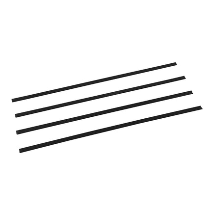 Chain Link Privacy Slats, Double-Wall Bottom-Locking, Black 82-Pack