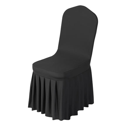 Chair Covers, 30-Pack Black Stretch Polyester Spandex