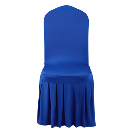 Chair Covers 30-Pack, Blue Stretch Polyester Spandex