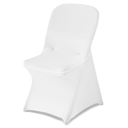 Chair Covers, 30-Pack White Stretch Polyester Spandex