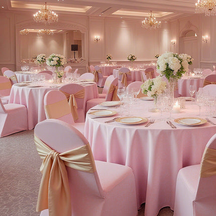 Chair Covers, 50-Pack Pink Stretch Spandex Slipcovers