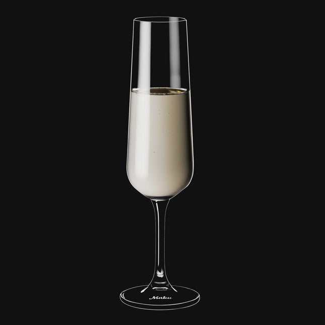 Sklenice na šampaňské, 20.5 cl, sada 2 ks, odolné sklo