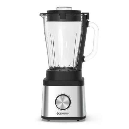 Champion 800W Blender with 1.5 L Glass Jug and Pulse, Stainless Steel