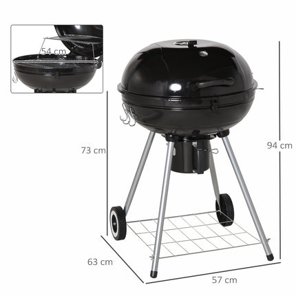 Gril na dřevěné uhlí se sběračem popela, průměr 57 cm