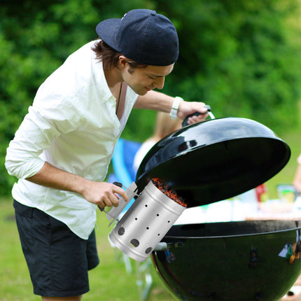 Zapalovací komín na dřevěné uhlí