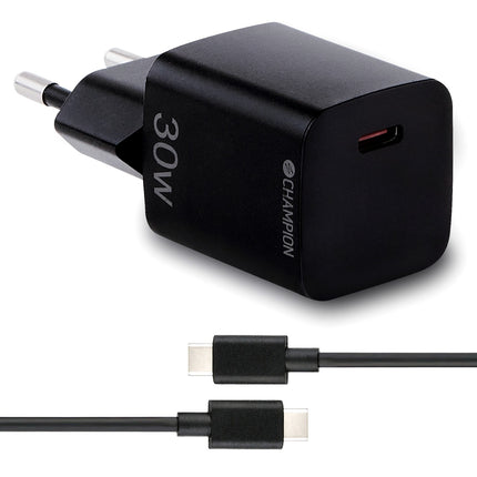 Nabíječka 30W + kabel USB-C, černá