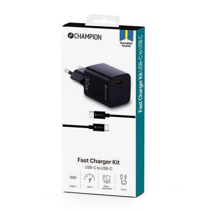 Nabíječka 30W + kabel USB-C, černá
