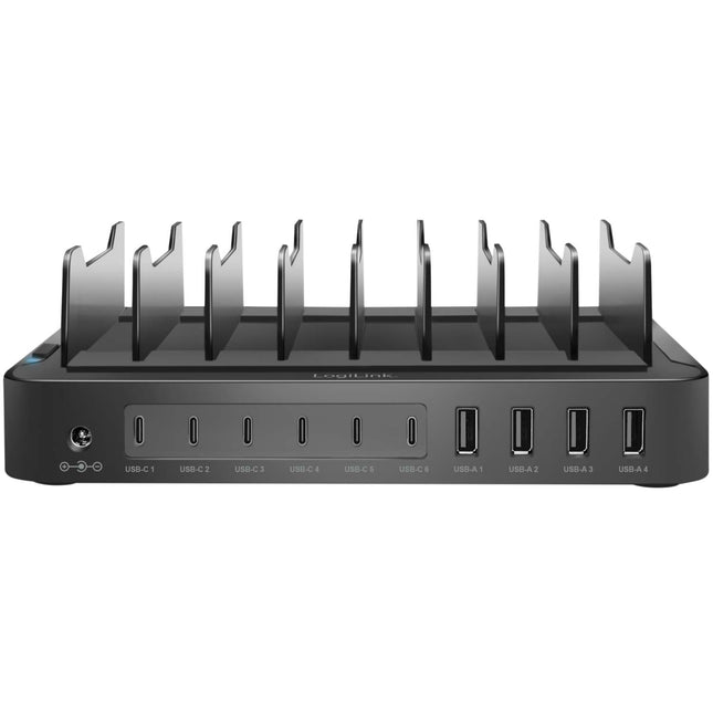 Nabíjecí stanice 10 portů 6 USB-C + 4 USB-A PD/QC3.0 120W