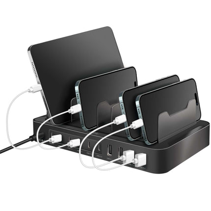 Charging station 10 ports 6 USB-C + 4 USB-A PD/QC3.0 120W
