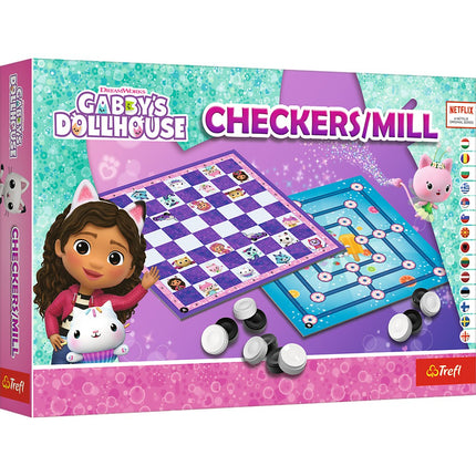 Dáma a mlýn – stolní hra Gabby's Dollhouse
