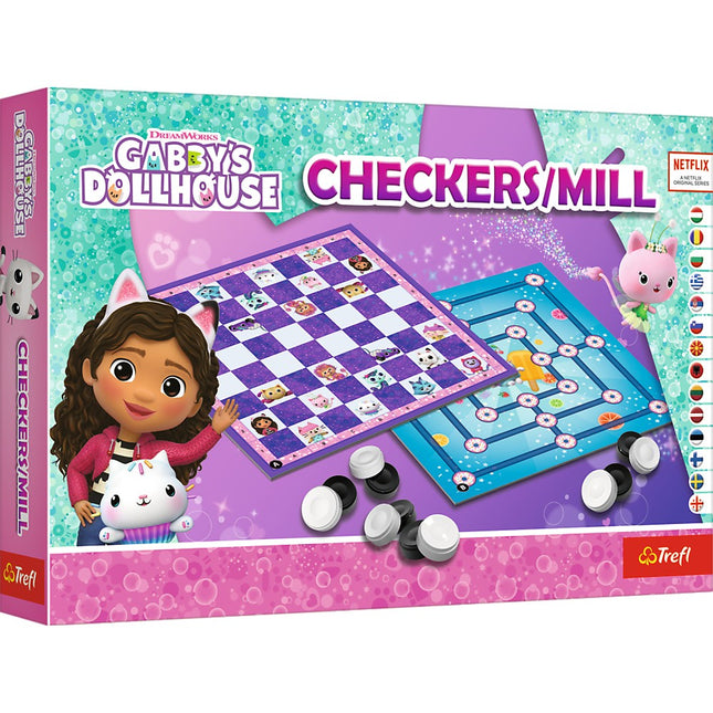 Dáma a mlýn – stolní hra Gabby's Dollhouse