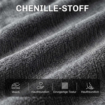 Chenille Rocking Chair with Cushions, Dark Grey