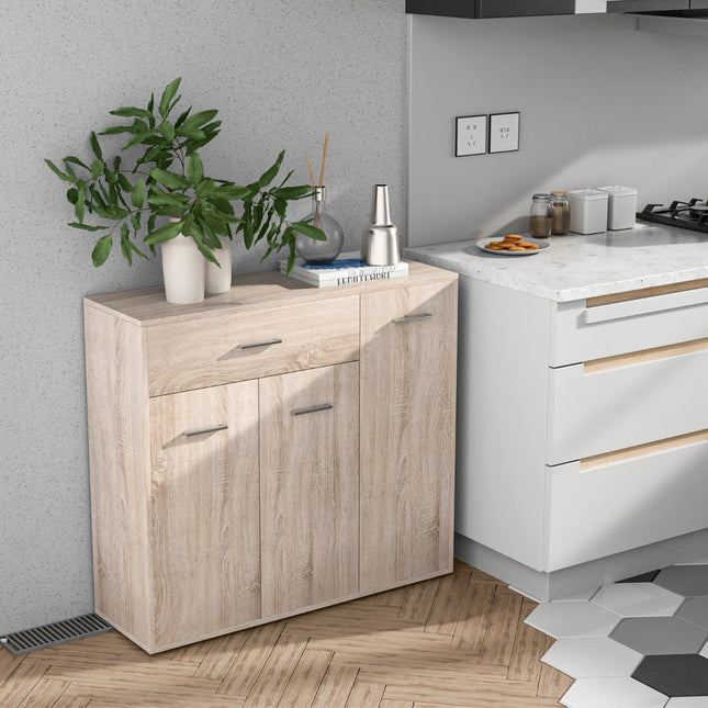 Chest Of Drawers With 2 Doors, Drawer, 90 x 29 x 82 cm