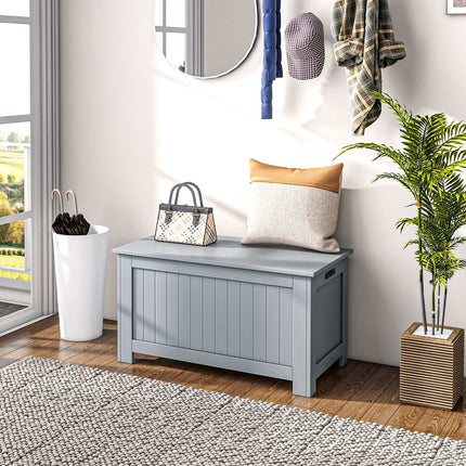 Chest versatile storage box - wood, grey, 81x40x46 cm