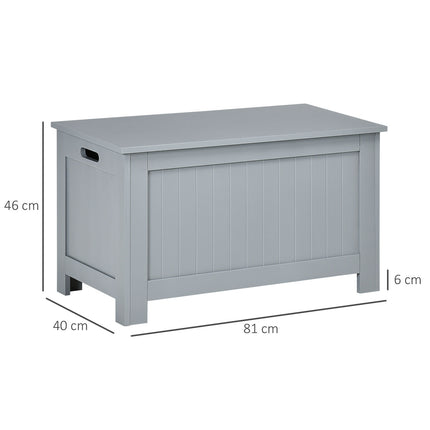 Chest versatile storage box - wood, grey, 81x40x46 cm