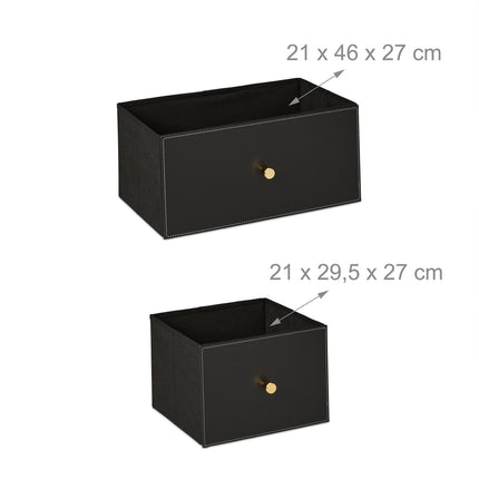 Komoda, 5 přihrádek, černo-zlatá