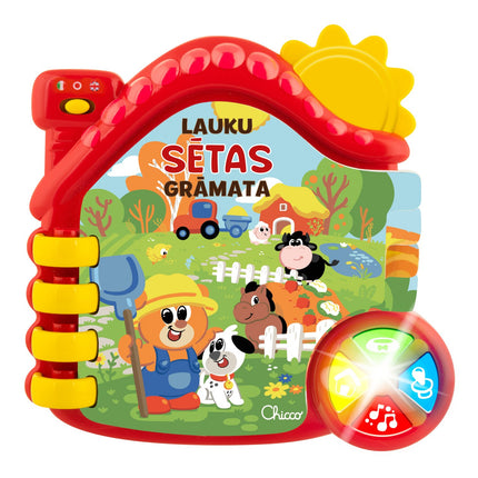 Chicco interaktivní knížka Farma (v lotyštině)
