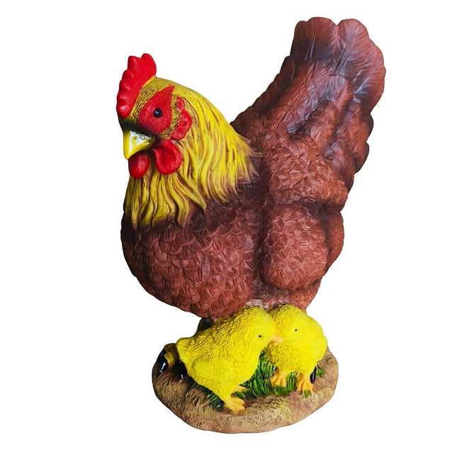 Zahradní dekorace slepice, polyresin, různé barvy