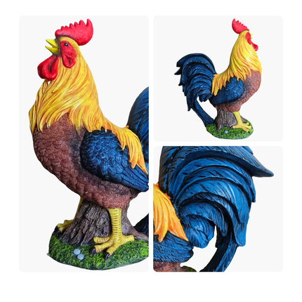 Zahradní dekorace slepice – polyresin odolný povětrnosti, 24cm