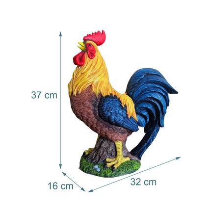 Zahradní dekorace slepice – polyresin odolný povětrnosti, 24cm