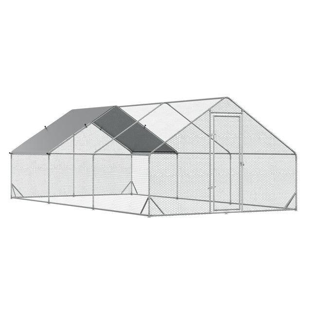 Venkovní XXL kurník, 3x6x2m, pro 12-18 ptáků