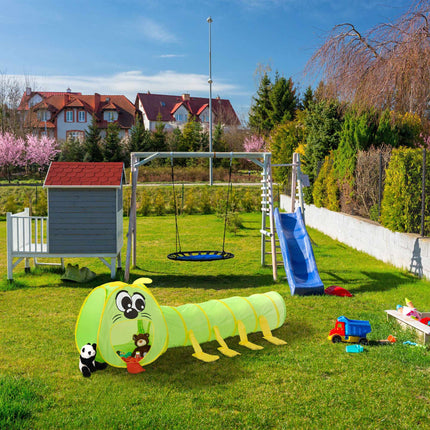 Child Crawls Tunnel Caterpillar