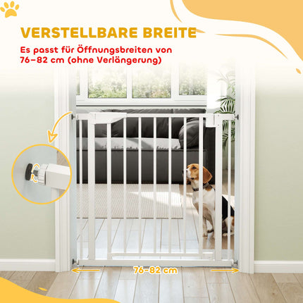 Dětská zábrana bez vrtání, samozavírací, 76-82cm, bílá