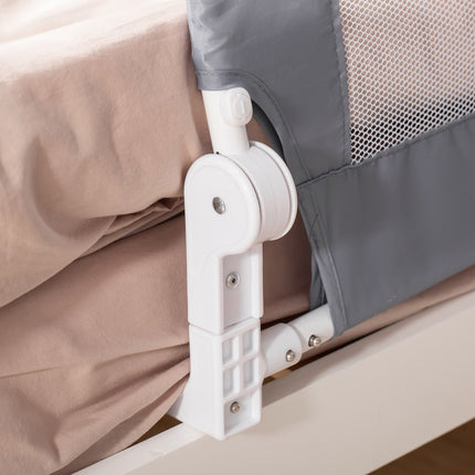 Dětská zábrana na postel, 120cm, kryt postele, šedá