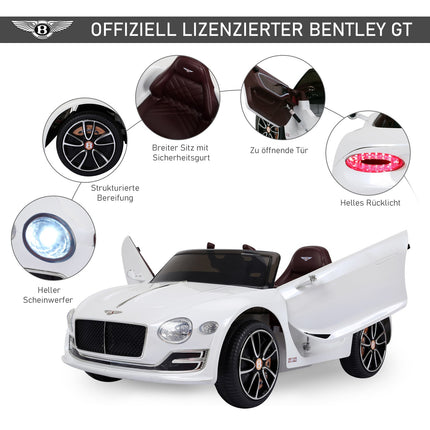 Dětské elektrické auto s dálkovým ovládáním - 2 motory, bílá, 108cm
