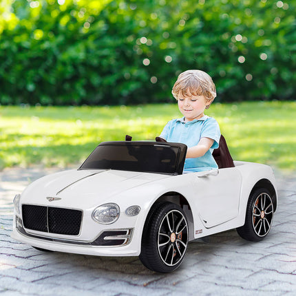 Dětské elektrické auto s dálkovým ovládáním - 2 motory, bílá, 108cm