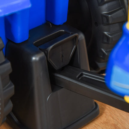 Dětské auto s klaksonem - modrá, plast a kov