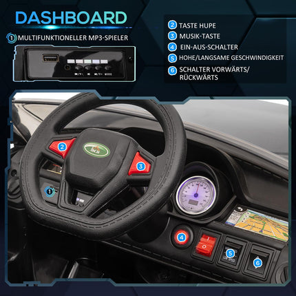 Elektrické auto pro děti s dálkovým ovládáním, světla, hudba