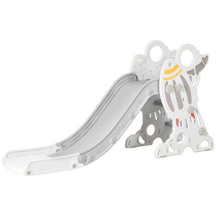 Independent rocket slide for children, gray and white, 1.5-3 years