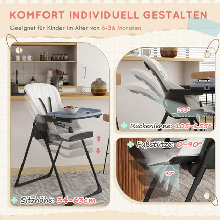 Dětská židle z černé umělé kůže s podsedákem
