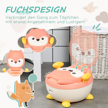 Fox Design Baby potty chair, non-slip, foldable cover, 6M+