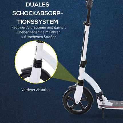 Kick scooter for teenagers, foldable and height adjustable, aluminum