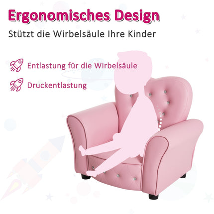 Pohovka ve tvaru srdce pro děti – útulný a roztomilý design, růžová
