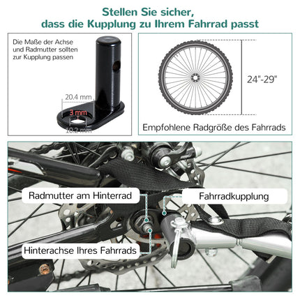 Dětský vozík za kolo pro 2 s pláštěnkou, zelený/černý